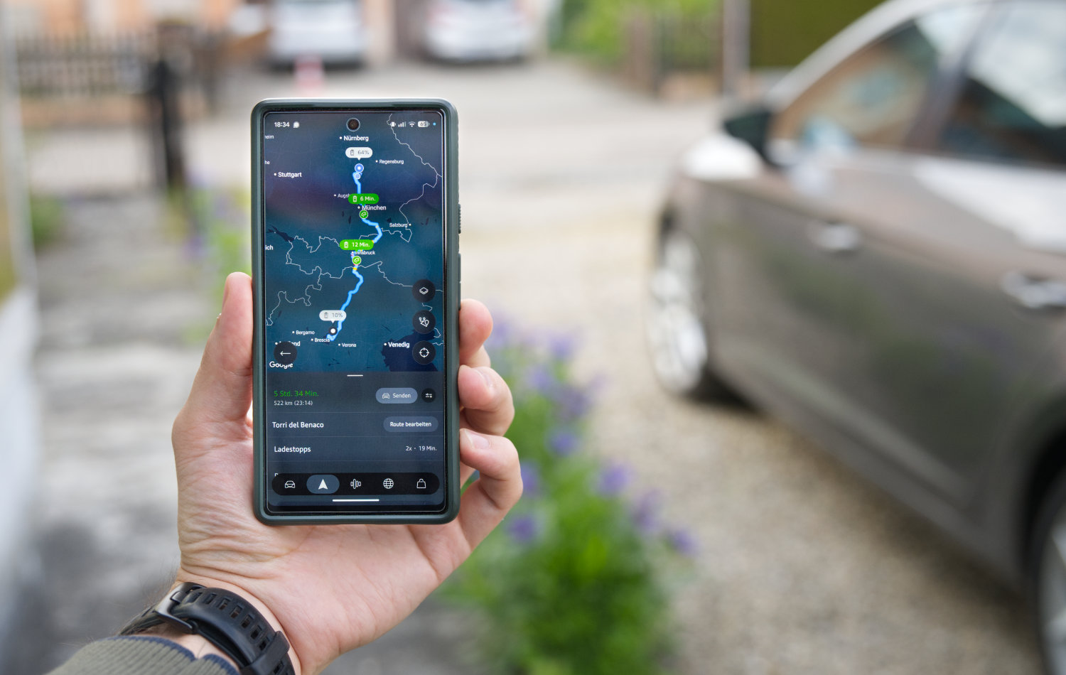 Audi smartphone screens showing the relaunched myAudi app